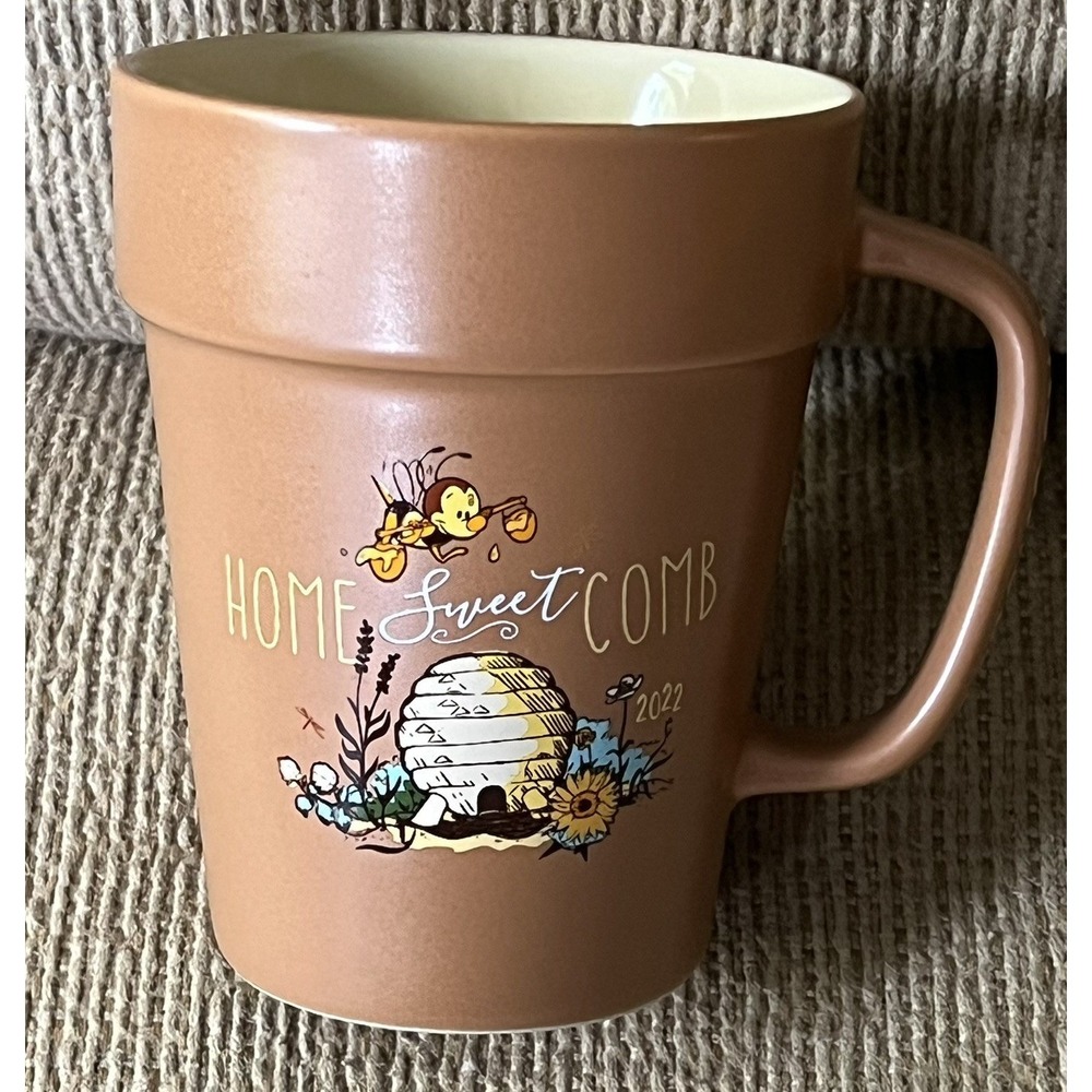 Disney Parks Epcot Flower & Garden Pot Coffee Mug 2022 Spike The Bee Passholder
